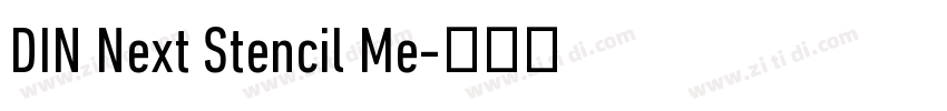 DIN Next Stencil Me字体转换